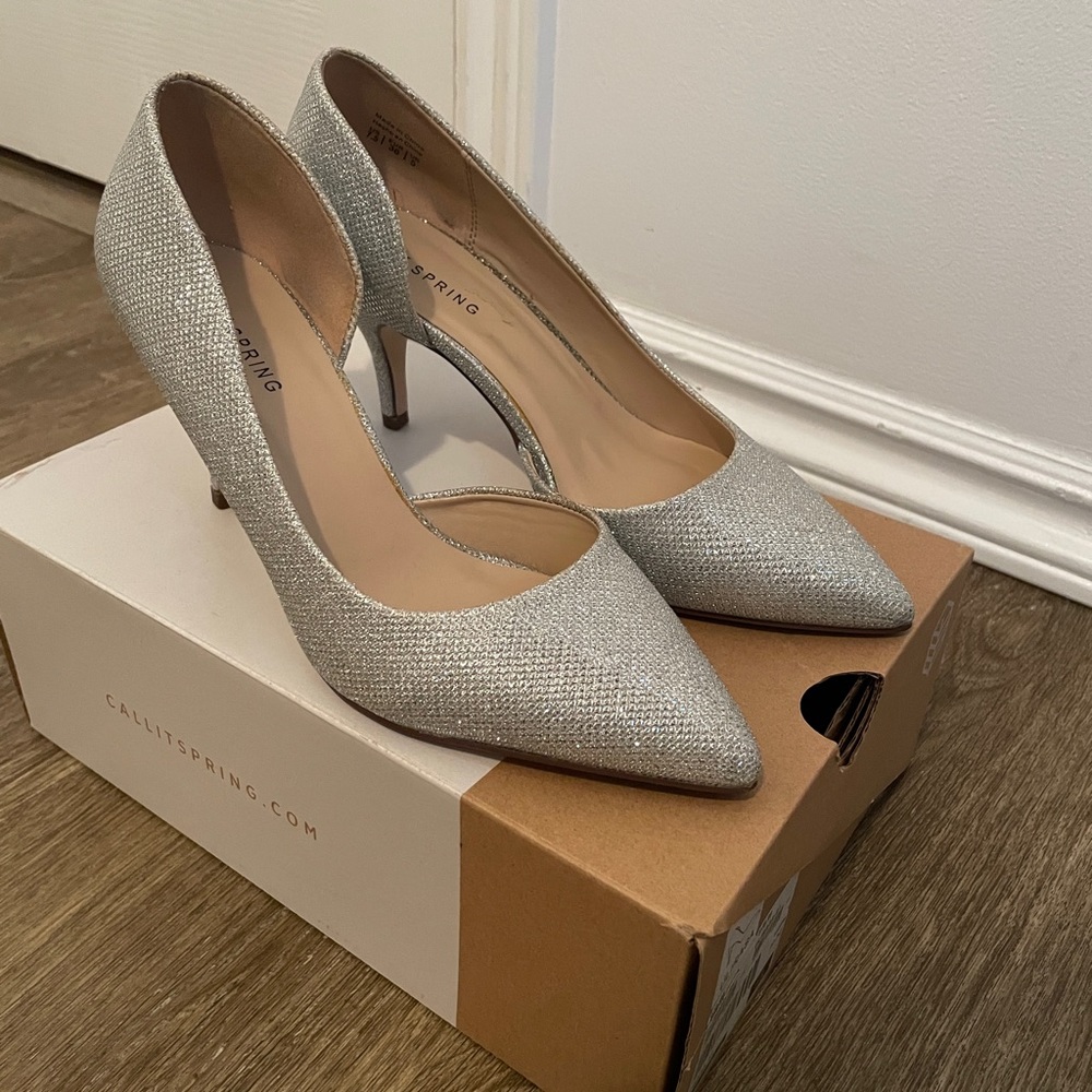 Call It Spring silver heels